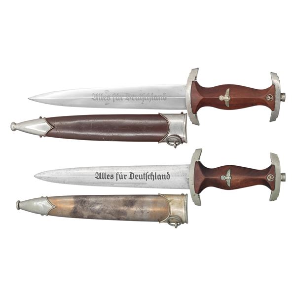 2 WWII GERMAN SA DAGGERS.