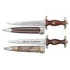 Image 1 : 2 WWII GERMAN SA DAGGERS.
