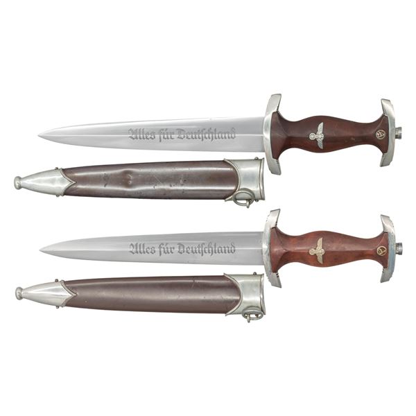 2 WWII GERMAN SA DAGGERS.