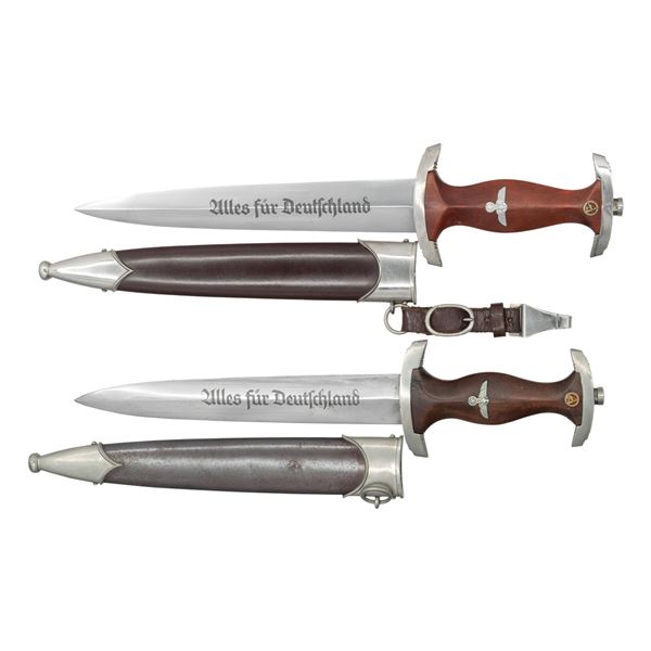 2 WWII GERMAN SA DAGGERS.