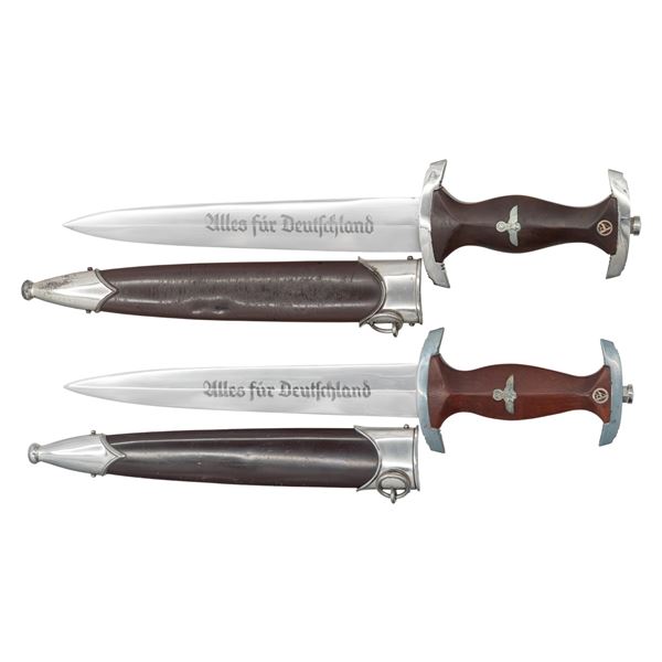 2 WWII GERMAN SA DAGGERS.