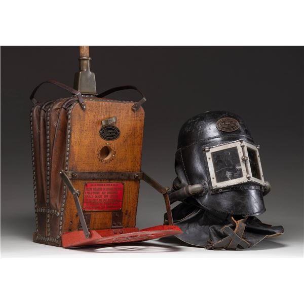 RARE SIEBE GORMAN & CO. LTD. 1878 "SMOKE HELMET"