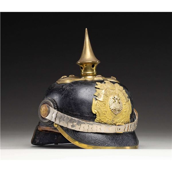 OLDENBERG GERMAN FIREMAN'S PICKELHAUBE HELMET.
