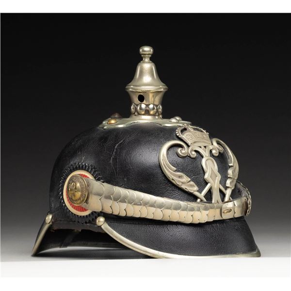 PRUSSIAN POLICE PICKELHAUBE HELMET.