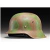 Image 2 : WWII GERMAN M42 HELMET WITH NORMANDY CAMOUFLAGE