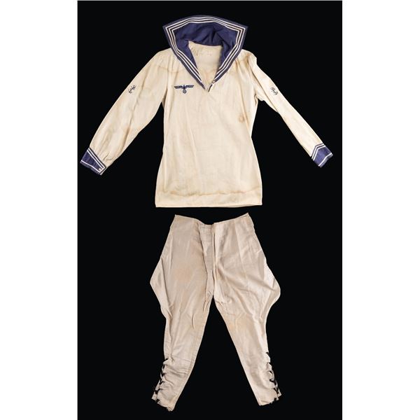 WWII GERMAN KRIEGSMARINE ENLISTED JUMPER & PANTS.