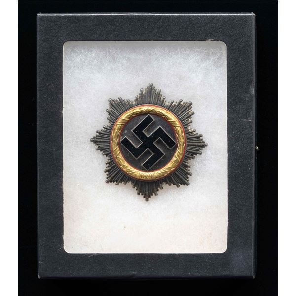 WWII GERMAN GOLD GERMAN CROSS BY ZIMMERMANN.