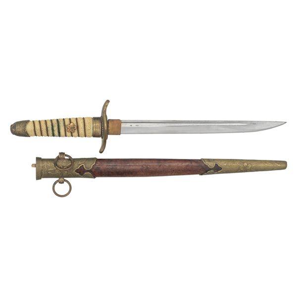 WWII PERIOD JAPANESE NAVAL OFFICERS DAGGER.