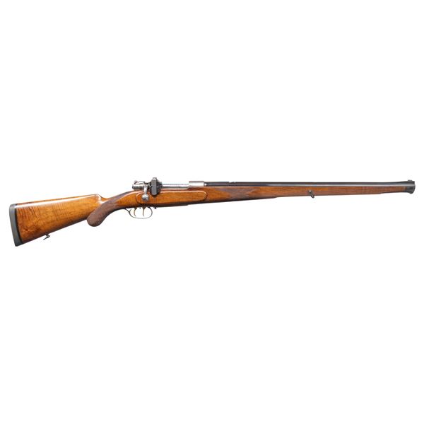 BIG BORE FULL STOCK MAUSER RIFLE BY TENHAEFF OF