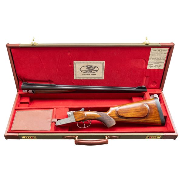 EGO CASED BOXLOCK DOUBLE RIFLE.