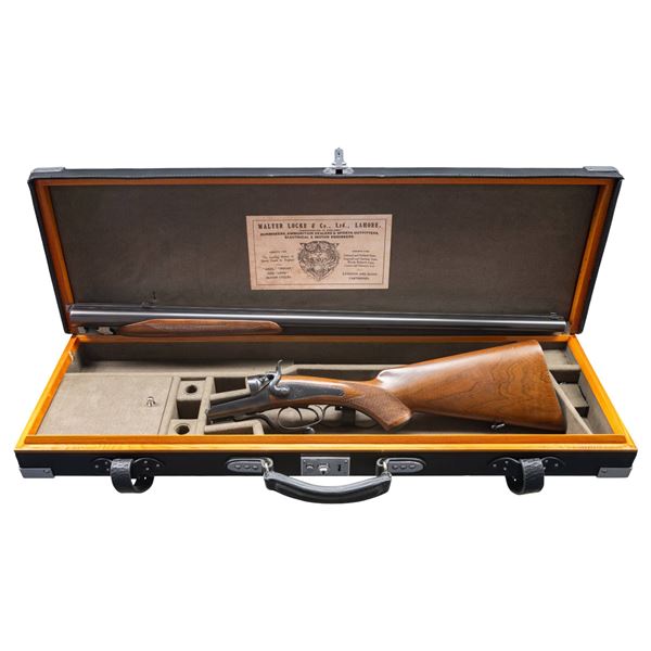 LARGE BORE HAMMER DOUBLE RIFLE BY WALTER LOCKE