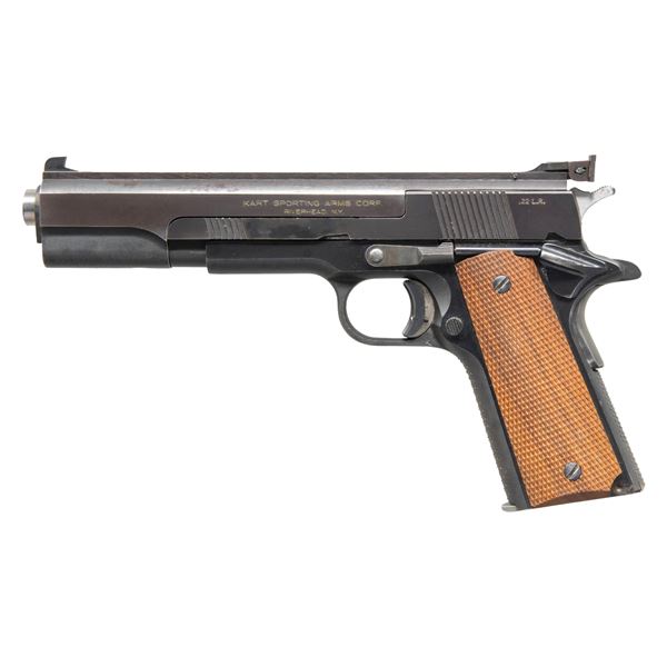 COLT / KART 22 LR CUSTOM SEMI-AUTO TARGET PISTOL.