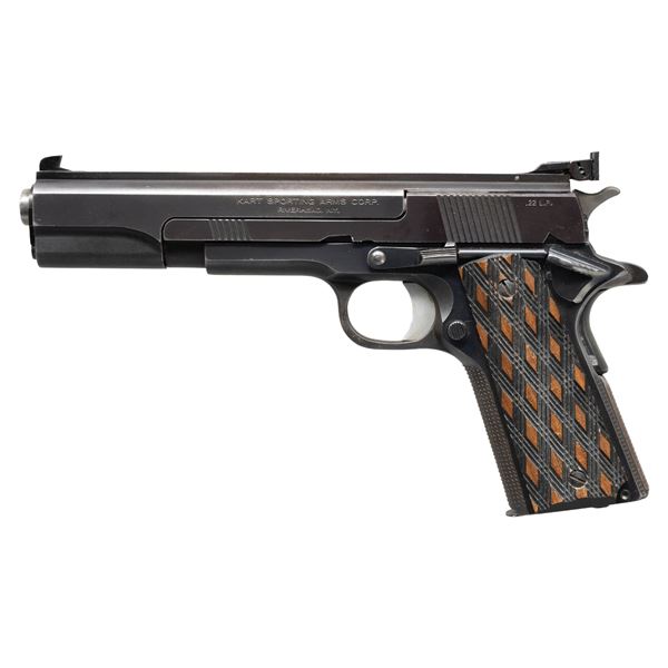 COLT / KART 22 LR CUSTOM SEMI-AUTO TARGET PISTOL.