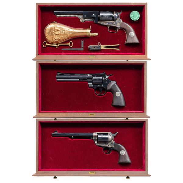 NEAR NEW CASED SET COLT BICENTENNIAL REVOLVERS