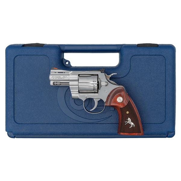 STAINLESS STEEL COLT PYTHON DOUBLE ACTION REVOLVER
