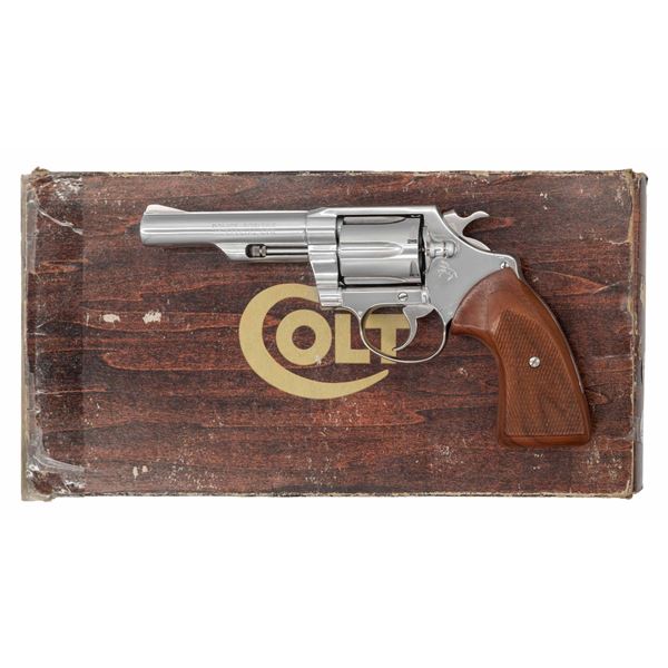 FINE NICKEL PLATED COLT POLICE POSITIVE DOUBLE