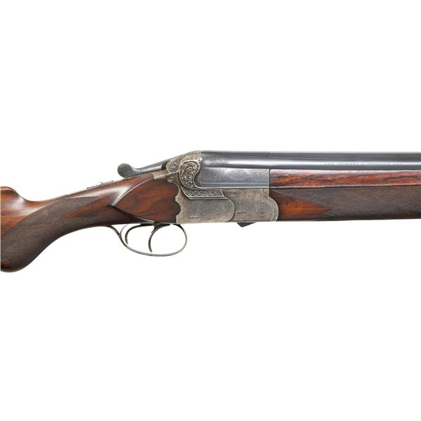 HIGH QUALITY GREIFELT O/U EJECTOR SHOTGUN.