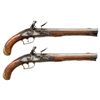 Image 1 : FINE PAIR MID 18TH CENTURY GERMANIC FLINTLOCK