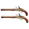 Image 2 : FINE PAIR MID 18TH CENTURY GERMANIC FLINTLOCK