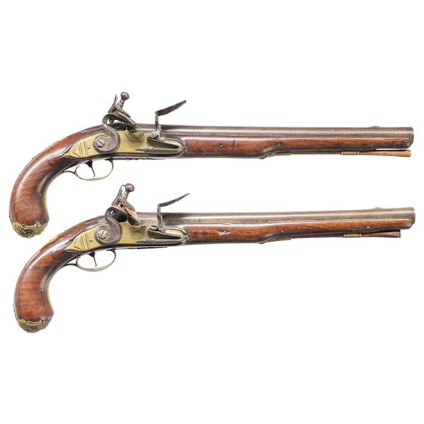 EARLY 18TH CENTURY DUTCH FLINTLOCK HOLSTER PISTOLS