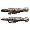 Image 4 : BEAUTIFUL PAIR OF SILVER MOUNTED POCKET PISTOLS BY