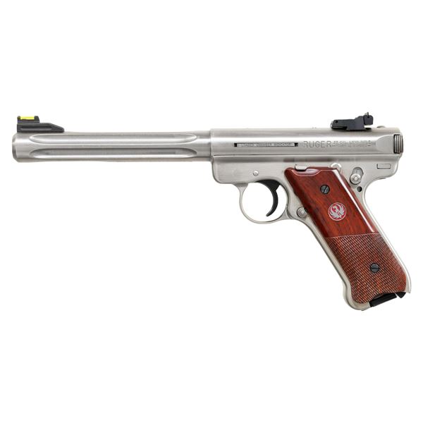 RUGER STAINLESS MARK III HUNTER SEMI-AUTO PISTOL.