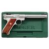 Image 2 : RUGER STAINLESS MARK III HUNTER SEMI-AUTO PISTOL.