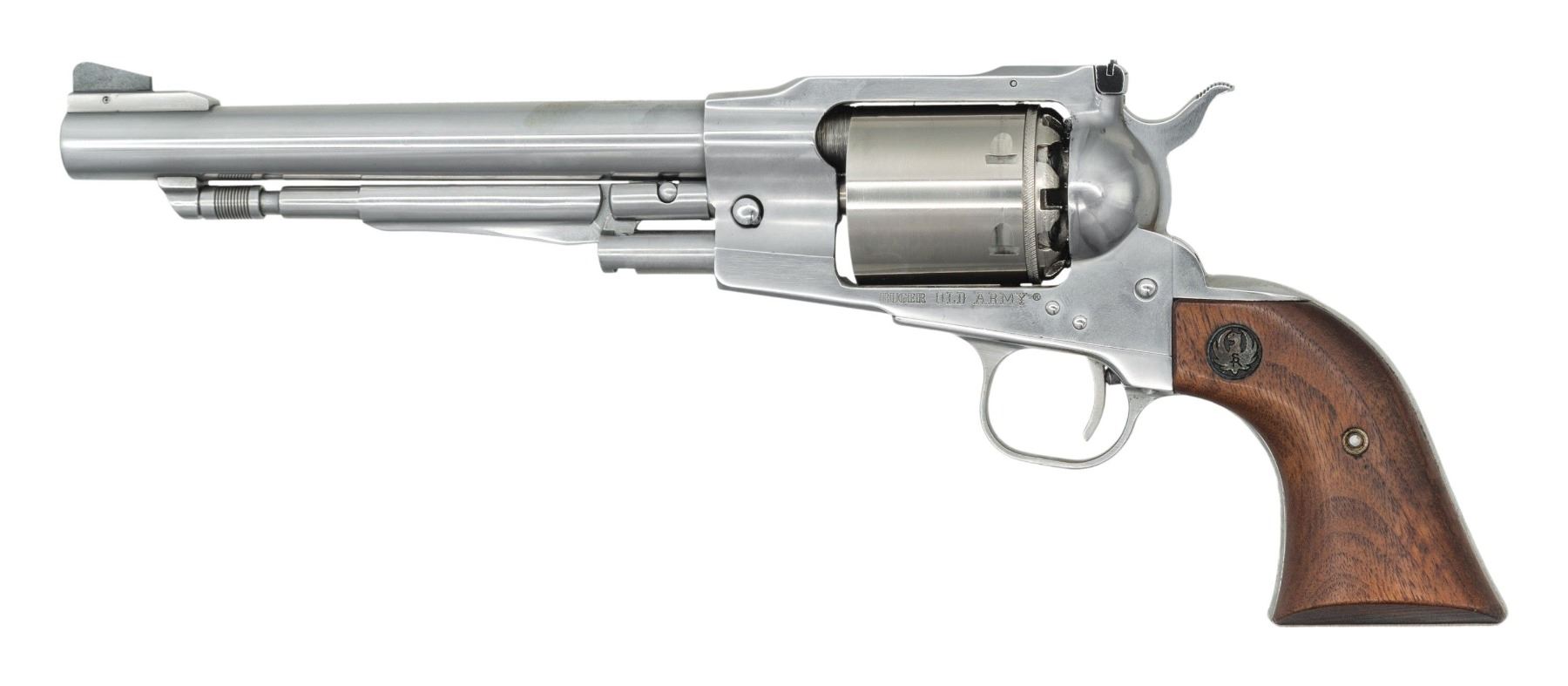 First Ruger Pistol RUGER FIRST YEAR STAINLESS OLD ARMY REVOLVER.