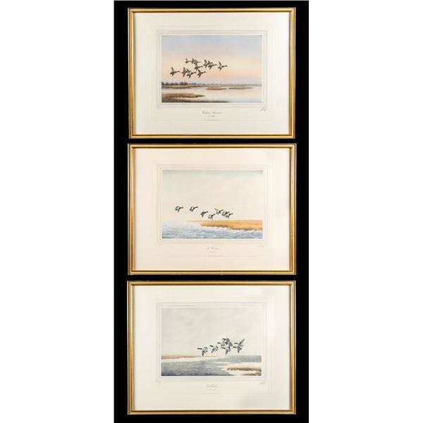 3 LIMITED EDITION PRINTS BY J.D. KNAP IN