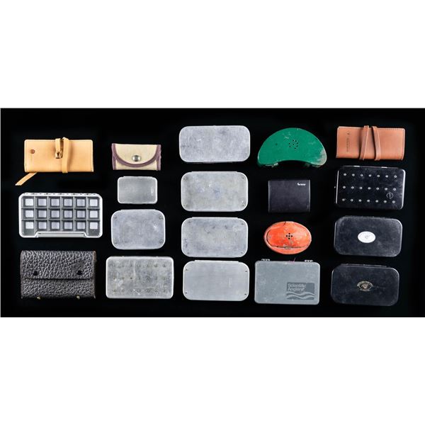 13 FLY BOXES MOST BY WHEATLEY 4 WALLETS & 2 BAIT