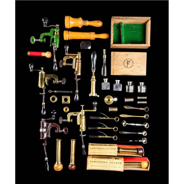 LARGE GROUPING OF BRITISH CASE ACCESSORIES