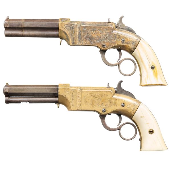 PAIR OF CUSTOM ENGRAVED NEW HAVEN ARMS NO. 1