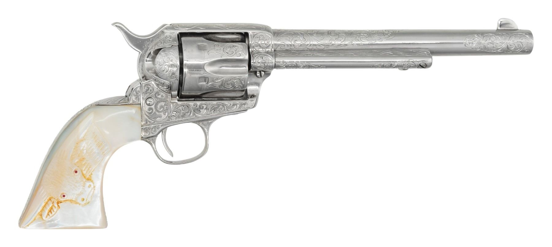 Saa Revolver CASED CUSTOM ENGRAVED COLT SAA REVOLVER BELONGING