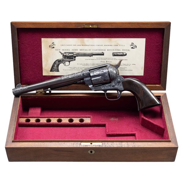 CUSTOM ENGRAVED COLT BLACK POWDER FRAME SINGLE