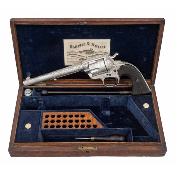 CASED, CUSTOM ENGRAVED COLT SINGLE ACTION ARMY