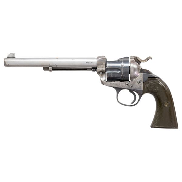 DAMAGED COLT BISLEY SA REVOLVER.