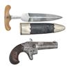 Image 2 : CASED COLT SECOND MODEL DERRINGER & PUSH DAGGER