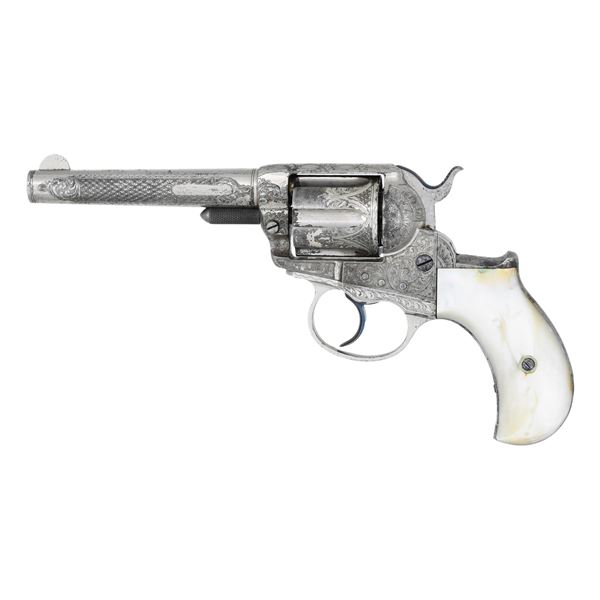 FACTORY ENGRAVED COLT MODEL 1877 "LIGHTNING" DA