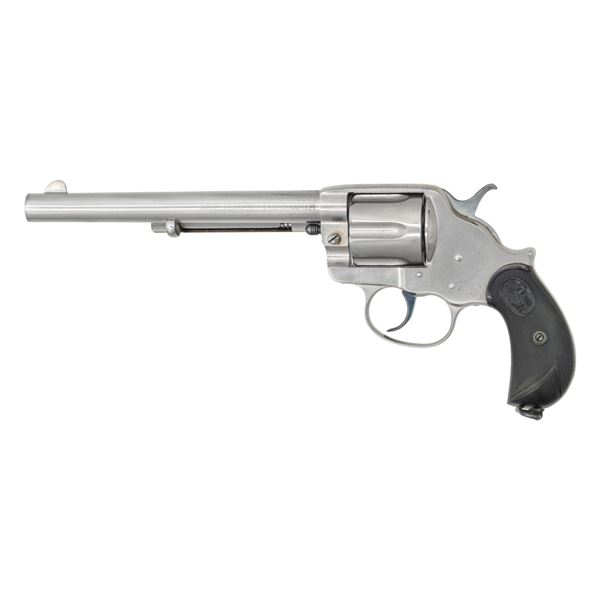 VERY NICE NICKEL PLATED COLT MODEL 1878 FRONTIER