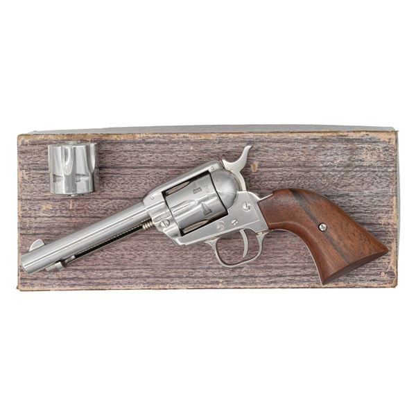 FINE NICKEL PLATED COLT FRONTIER SCOUT SINGLE