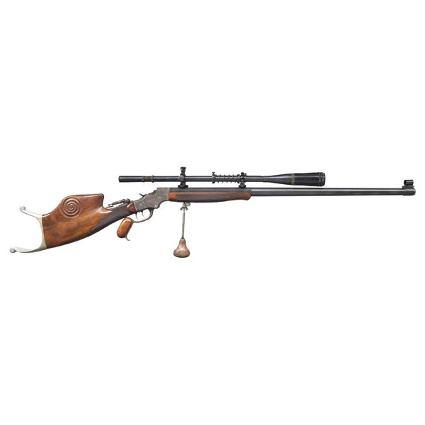 STEVENS IDEAL NO. 54 SCHUETZEN SINGLE SHOT RIFLE.
