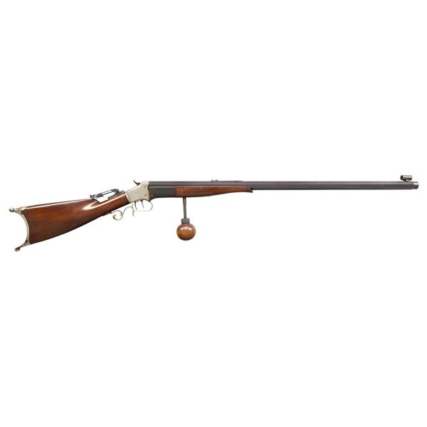 RARE SWIVEL BREECH SINGLE SHOT OFF HAND RIFLE BY