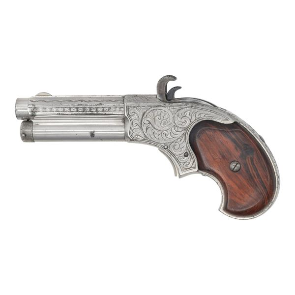 FINE ENGRAVED REMINGTON- RIDER MAGAZINE PISTOL.