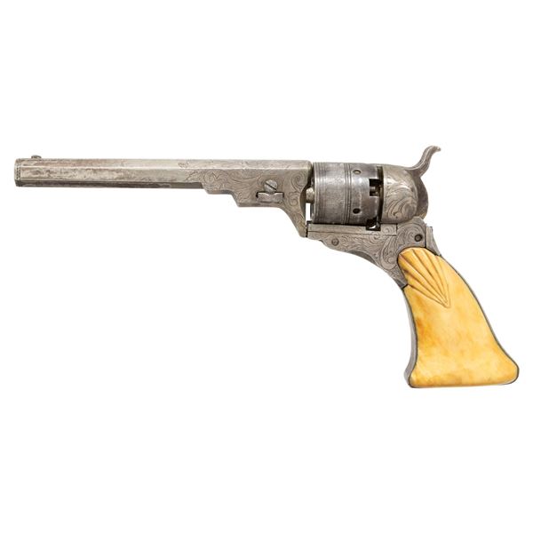 ENGRAVED BREVET COLT PATERSON REVOLVER WITH IVORY