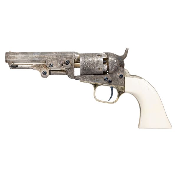 CUSTOM ENGRAVED COLT MODEL 1849 POCKET REVOLVER,