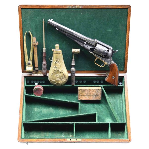 CUSTOM CASED & ENGRAVED REMINGTON NEW MODEL ARMY