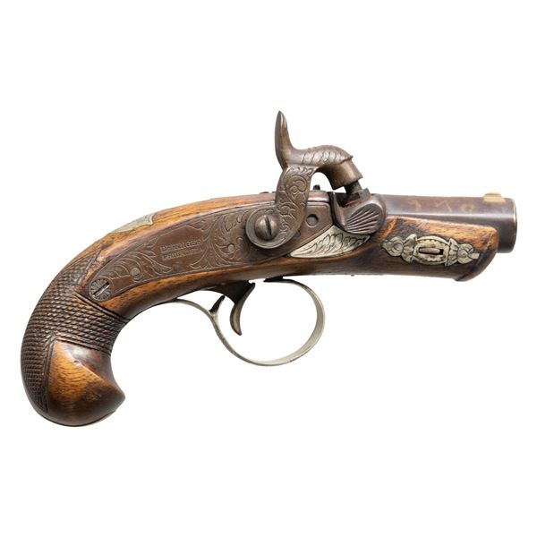 FINE HENRY DERINGER SINGLE SHOT PISTOL.