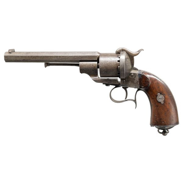 E. LEFAUCHEUX SINGLE ACTION PINFIRE REVOLVER.