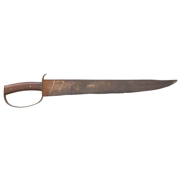 MASSIVE CONFEDERATE D-GUARD BOWIE KNIFE.