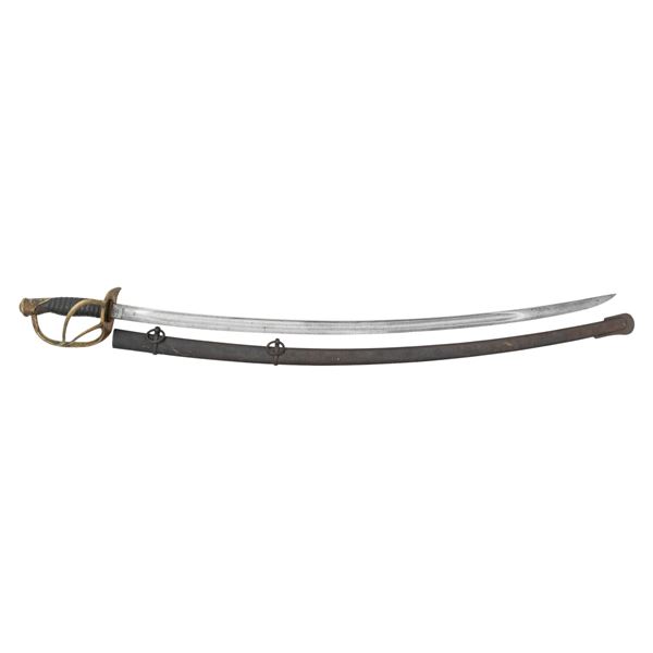 9TH CAV. INSCRIBED US M1860 CAVALRY SABER.